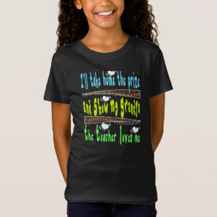 grandpa show my prize teacher love me              T-Shirt