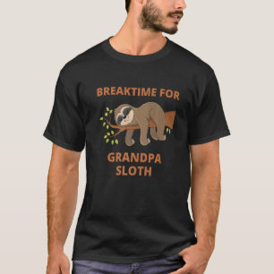 Grandpa Sloth Matching Family Apparel For Menwomen T-Shirt