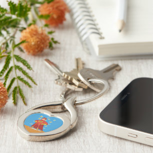 Grandpa Superhero on Father's Day Key Ring