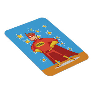 Grandpa Superhero on Father's Day Magnet