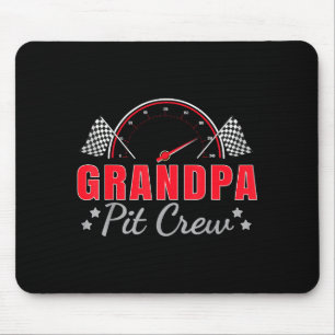 Grandpa T Crew Race Car Driver Birthday Party Raci Mouse Mat