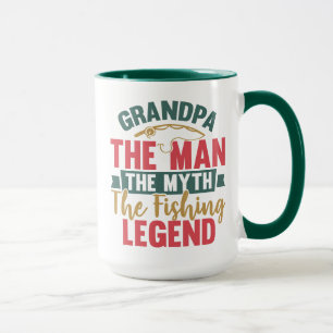 Grandpa - The Man, The Myth, The Fishing Legend Mug