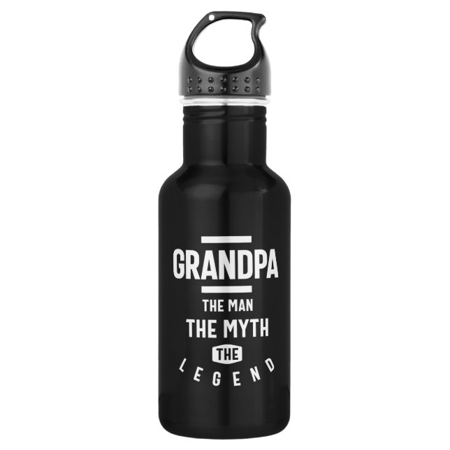 Grandpa The Man The Myth The Legend 532 Ml Water Bottle (Front)