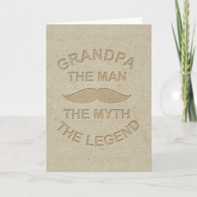 Grandpa The Man The Myth The Legend Card (Front)
