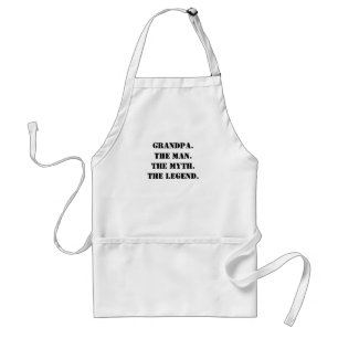 Grandpa The Man The Myth The Legend Custom Text Standard Apron