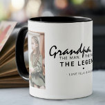 Grandpa. The Man. The Myth. The Legend. | Photo Mug<br><div class="desc">Keepsake funny cute grandpa coffee mug,  featuring the the saying 'Grandpa. The Man. The Myth. The Legend',  two photos and name/s (which is optional).</div>