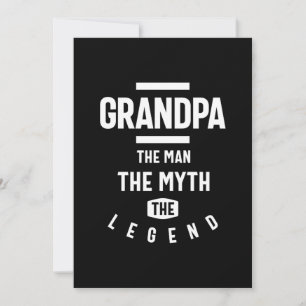 Grandpa The Man The Myth The Legend Thank You Card
