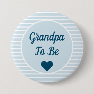 Grandpa To Be Baby Shower Button