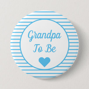 Grandpa To Be Baby Shower Button