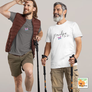 grandpa to be Gender reveal party matching T-Shirt