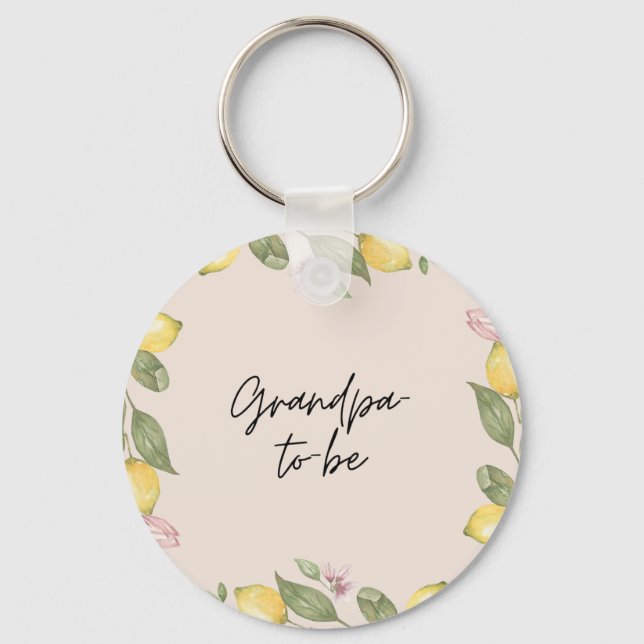 Grandpa-to-be Key Ring (Front)