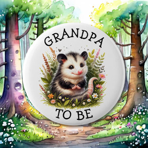 Grandpa to be   Woodland Themed Baby Shower  6 Cm Round Badge