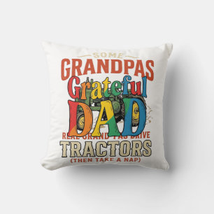 Grandpa Tractor Vintage Farm Nap Shirt Design_1 Cushion