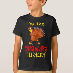 Grandpa Turkey Matching Family Group Thanksgiving T-Shirt
