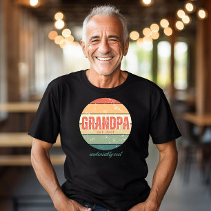 Grandpa Undeniably Cool Retro Sun T-Shirt
