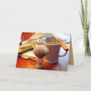 Grandpa Vintage Razor Father's Day Card