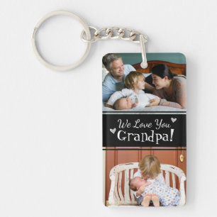 Grandpa We Love You Father's Day Key Ring