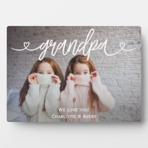 Grandpa We Love You Personalised Photo Plaque