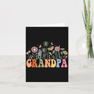 Grandpa Wildflower Floral Birthday Baby Shower New Card