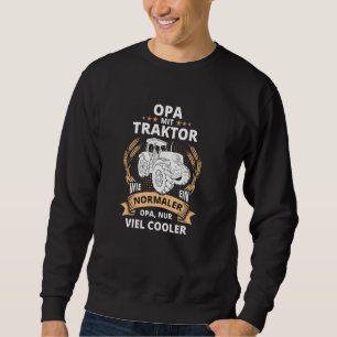 Grandpa With Tractor Cool Grandpa Grandpa Grandpar Sweatshirt