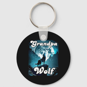 Grandpa Wolf Matching Tribe Wolves Camping Pack Fa Key Ring