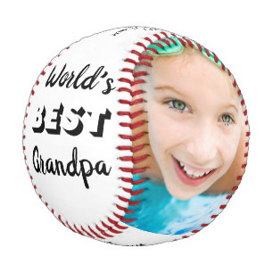 Grandpa   World's Best Personalised Photos Baseball