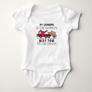 Grandpa World's Best Tow Truck Driver Baby Bodysuit