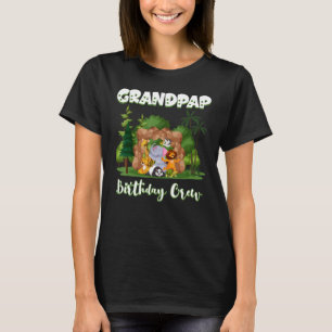 Grandpap Birthday Crew Zoo Bday Safari Party Celeb T-Shirt