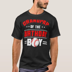 Grandpap Of The Birthday Boy Baseball Theme Family T-Shirt
