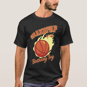 Grandpap Of The Birthday Boy Basketball Family Bda T-Shirt