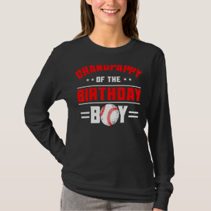 Grandpappy Of The Birthday Boy Baseball Theme Fami T-Shirt