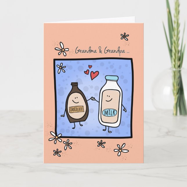 Grandparent Anniversary, Made for Each Other Card (Front)