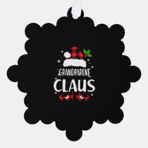 Grandparent Claus Tree Decoration Card