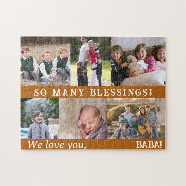 Grandparent Photo Jigsaw Puzzle (Horizontal)