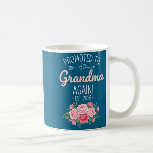 Grandparent Promoted To Grandma Again Est. 2026, N Coffee Mug