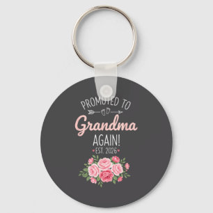 Grandparent Promoted To Grandma Again Est. 2026, N Key Ring