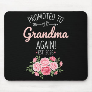 Grandparent Promoted To Grandma Again Est. 2026, N Mouse Mat