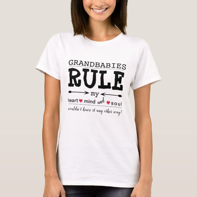 Grandparent Shirt "Grandbabies Rule" (Front)