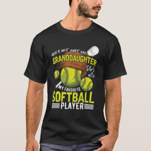 Grandparent Tee Granddaughter My Favourite Softbal