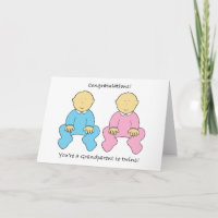 Grandparent to Twins Congratulations
