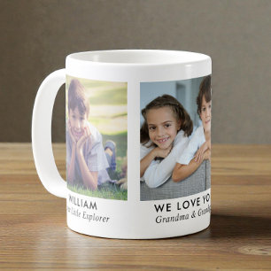 Grandparents 3 Photo Coffee Mug