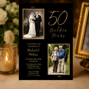 Grandparents 50 Golden Years Celebration Invitation