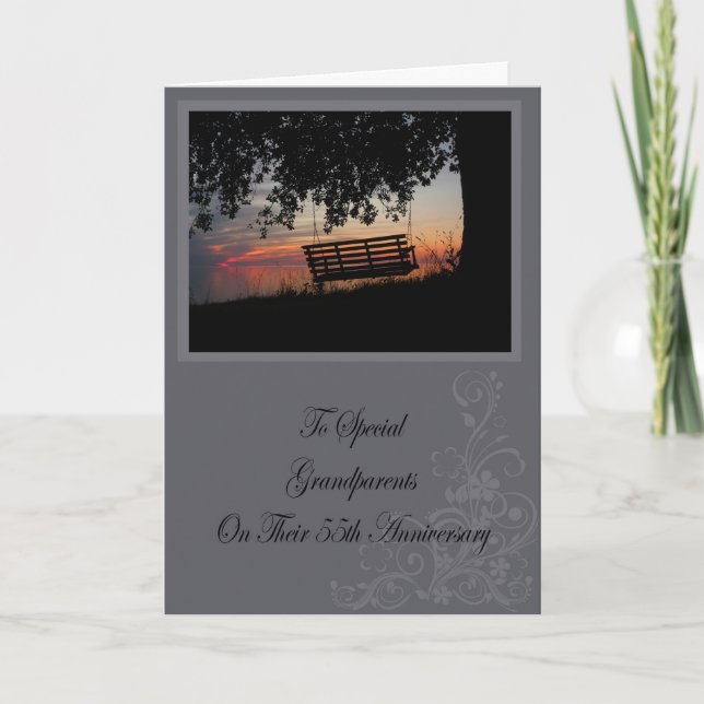 Grandparents 55th Anniversary Card (Front)
