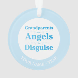 Grandparents are Angels in Disguise Ornament