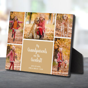Grandparents are the Greatest Photo Collage Plaque