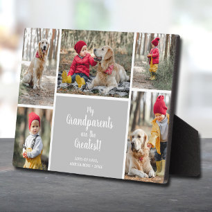 Grandparents are the Greatest Photo Collage Plaque