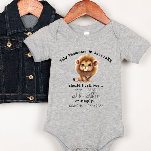 Grandparents Baby Announcement Personalised Reveal Bodysuit