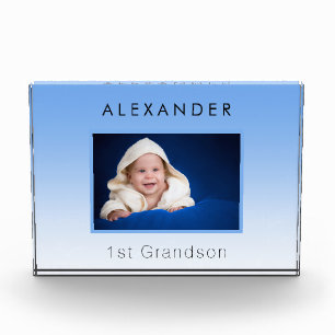 Grandparents baby blue photo 1st grandson boy