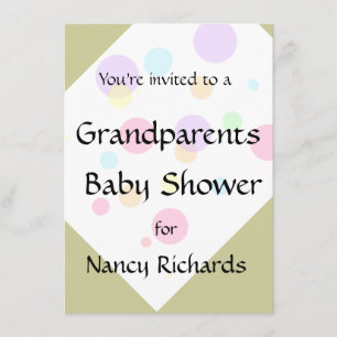 Grandparents Baby Shower Invitation