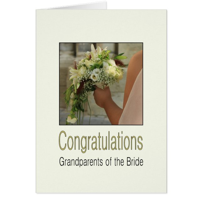 grandparents bride congratulations (Front)